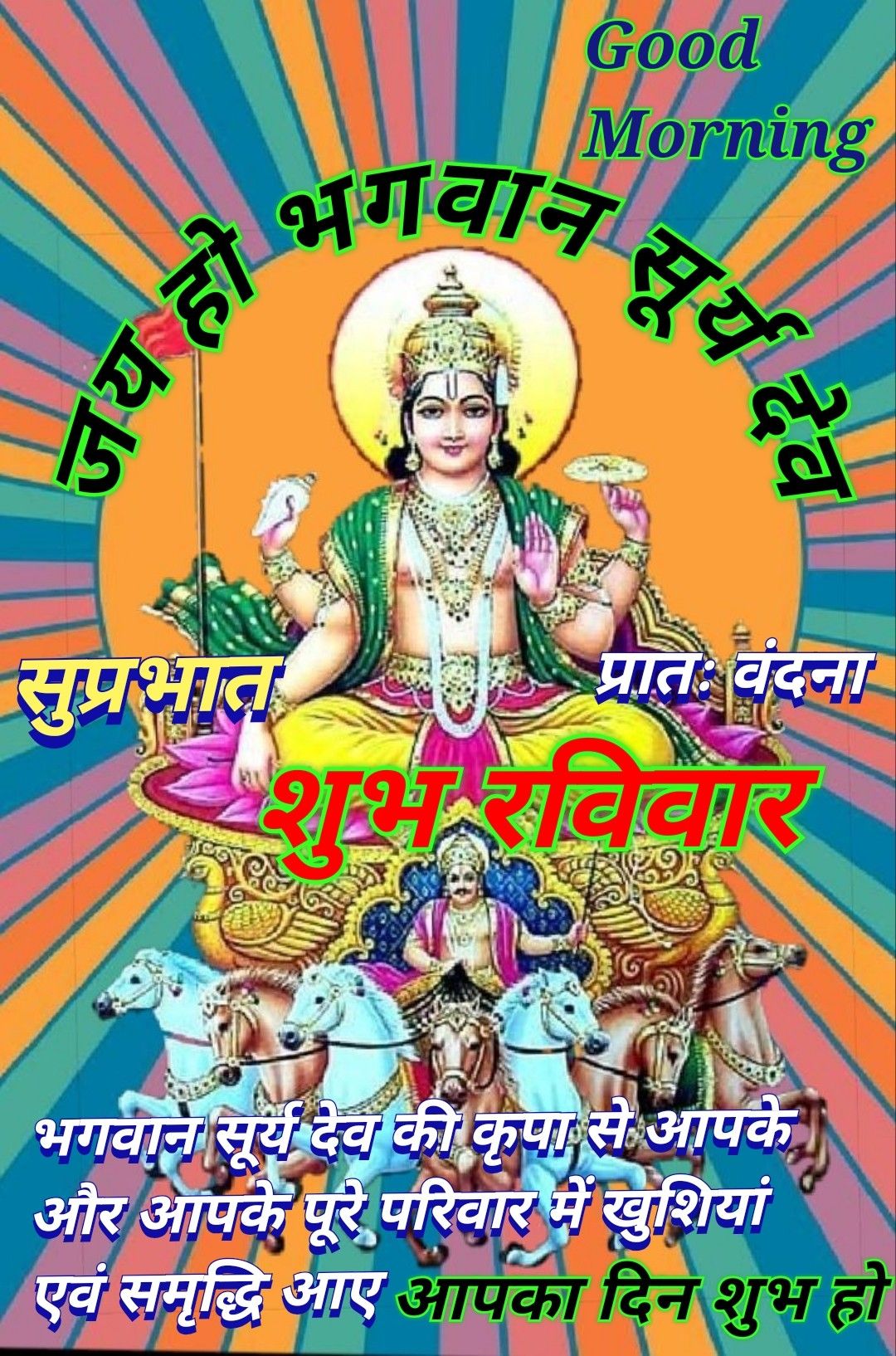 Sunday surya dev good morning images