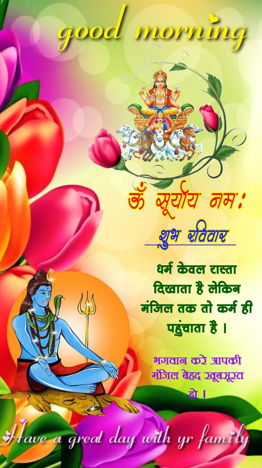Sunday surya dev good morning images