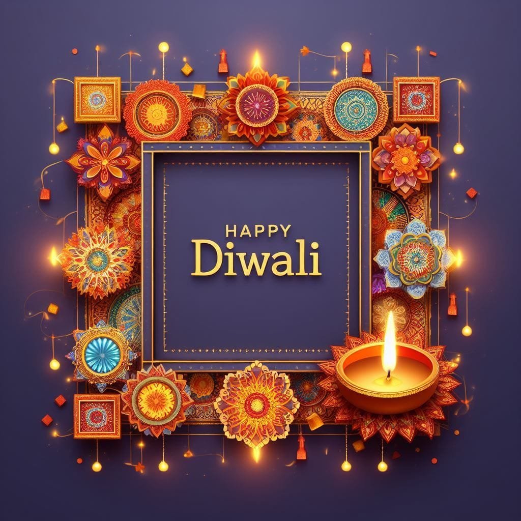 Aesthetic happy diwali status