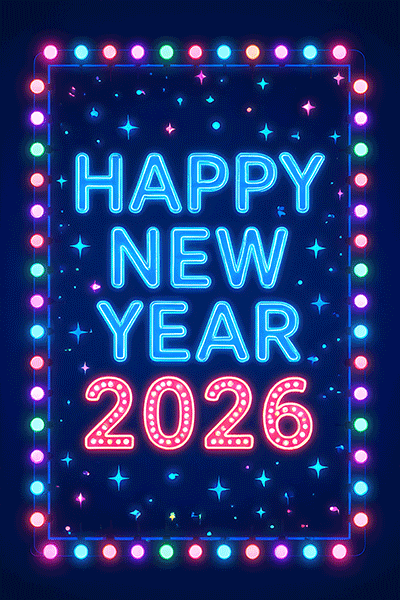 Animated cute happy new year gif
