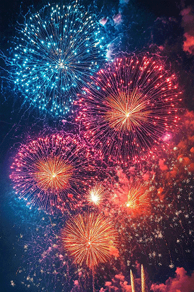 Animated cute happy new year gif