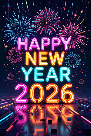 Animated happy new year