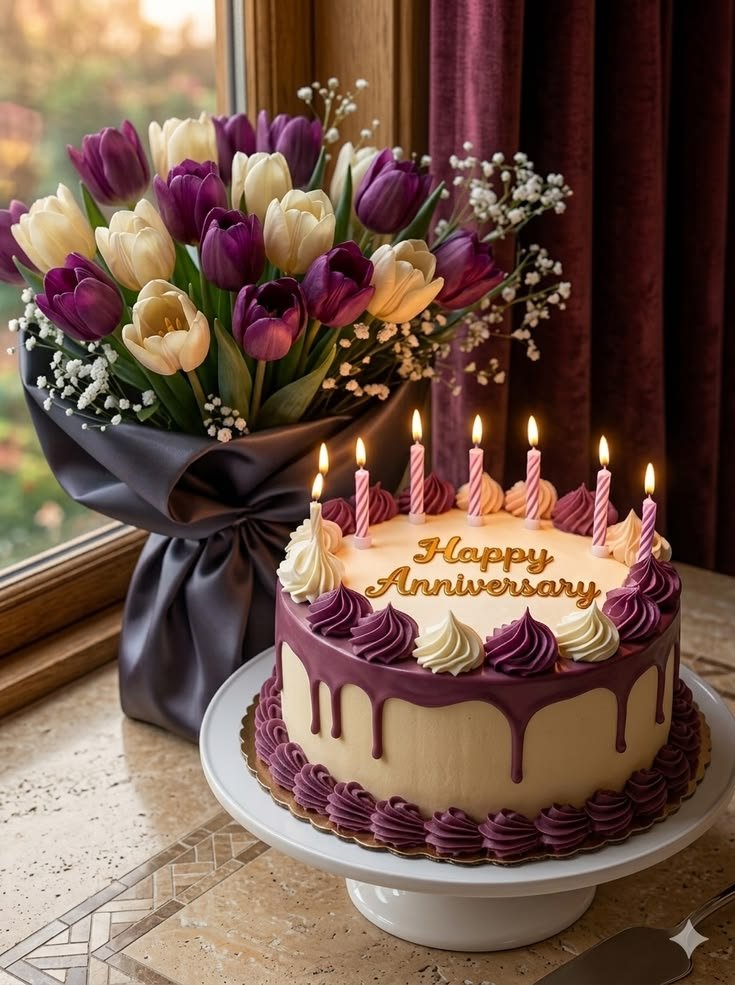 Anniversary cake wishes images