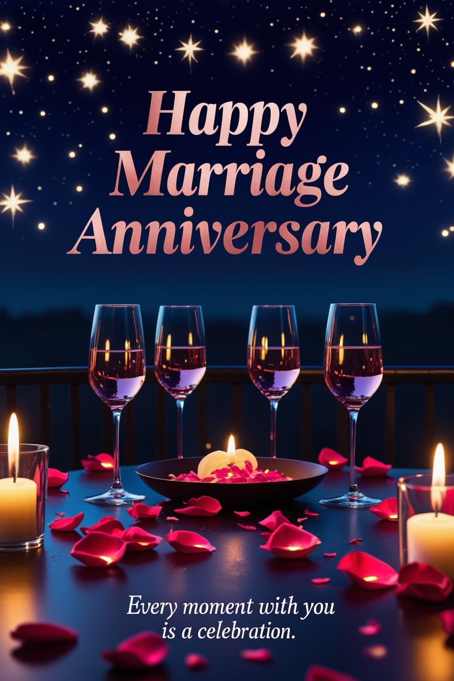 Anniversary status with photo
