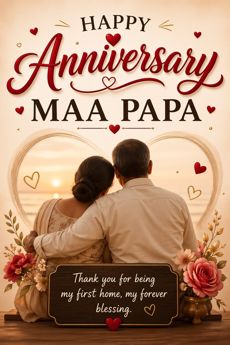 Anniversary wishes for father and mother
