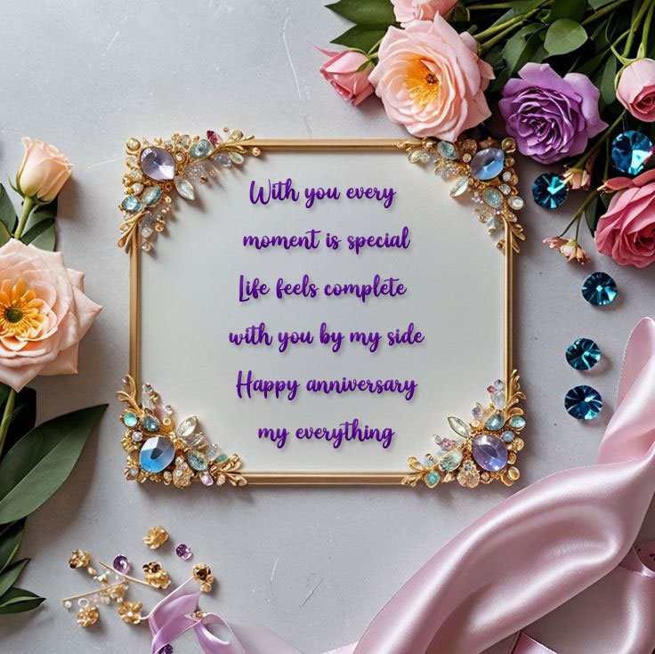 Anniversary wishes for wife with photo
