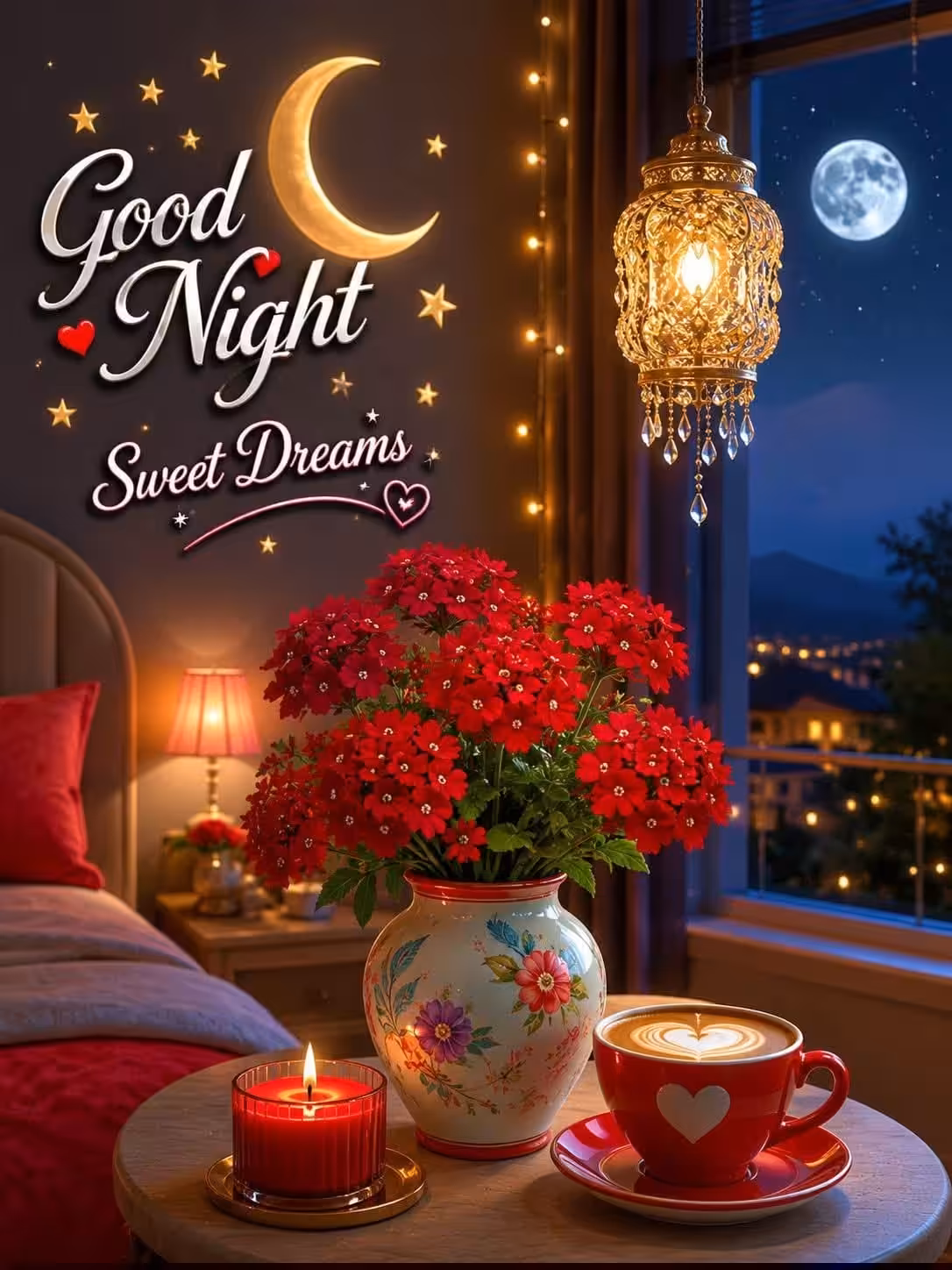 Beautiful flower good night images hd