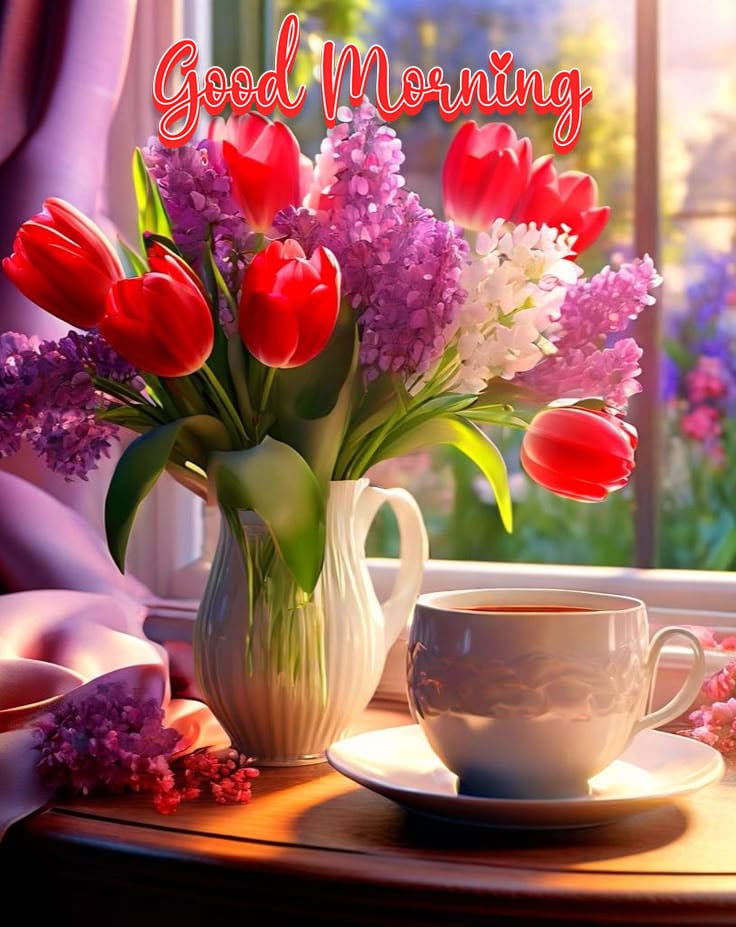 Beautiful flowers good morning images 2
