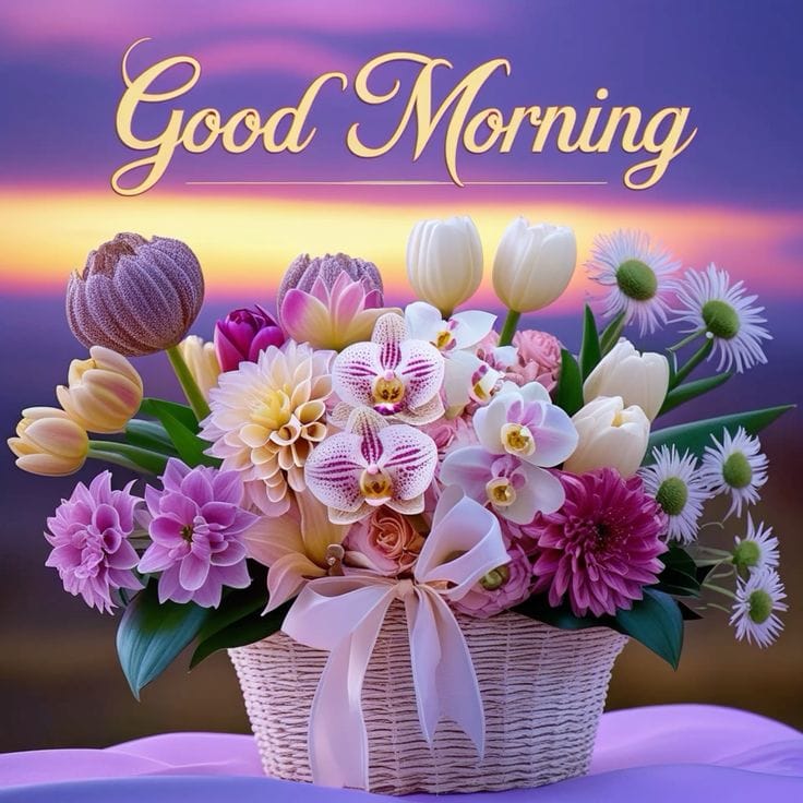 Beautiful good morning flowers images for whatsapp