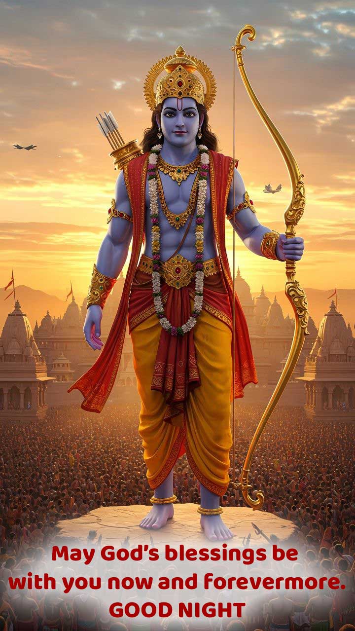 Beautiful good night god bless image
