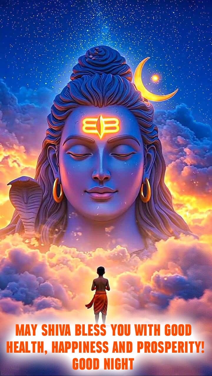 Beautiful good night shiva images