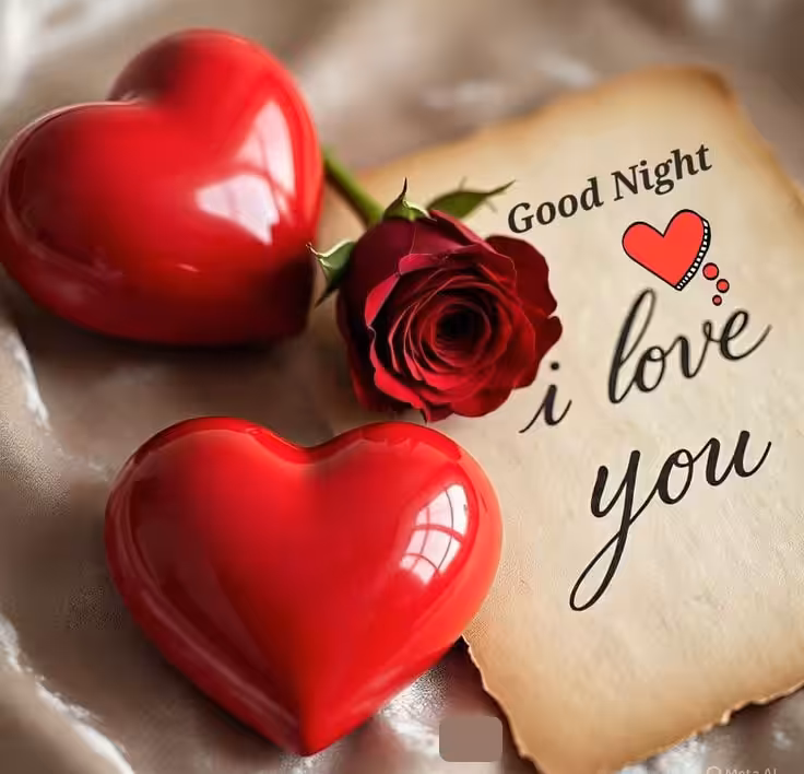 Beautiful good night wishes with roses