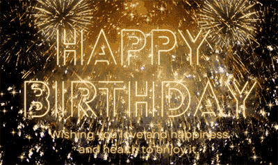 Gorgeous fireworks to celebrate your birthday