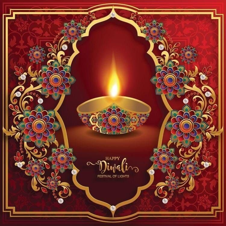 Beautiful happy diwali status