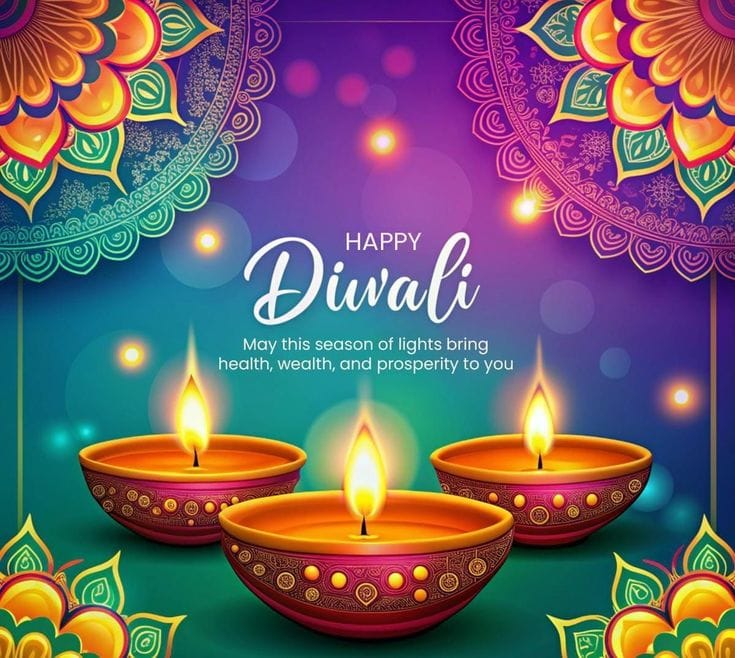 Beautiful happy diwali wishes images