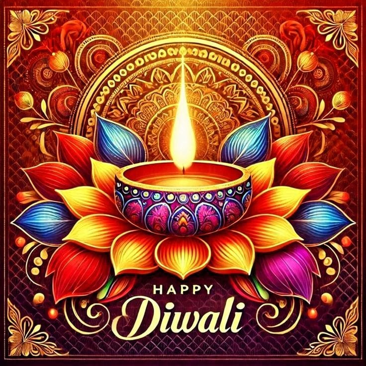 Beautiful happy diwali wishes images
