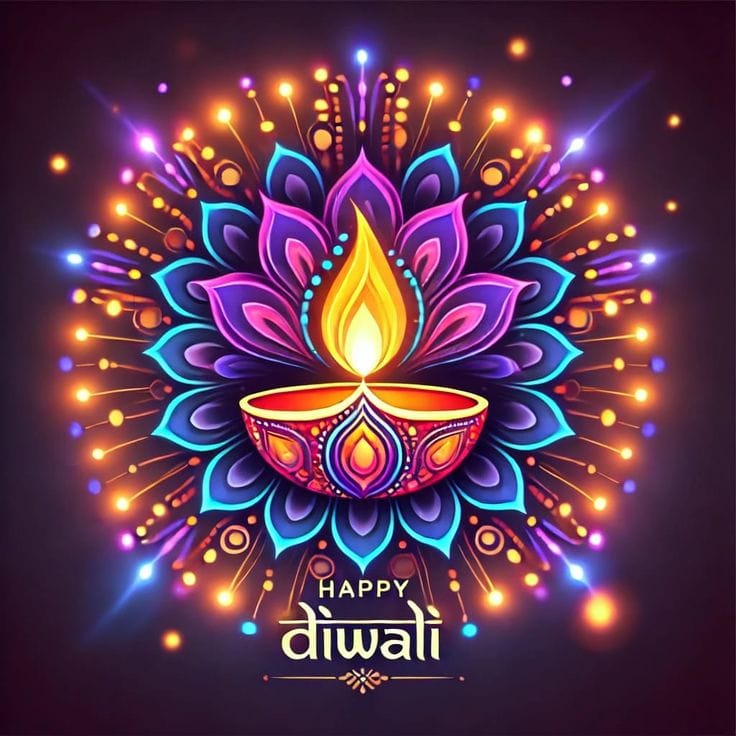 Beautiful happy diwali wishes images