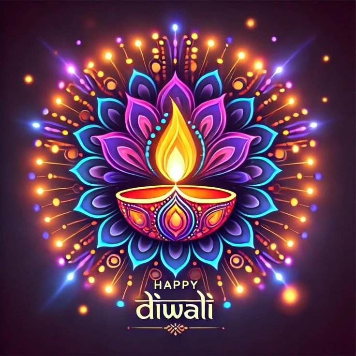 Beautiful happy diwali wishes images