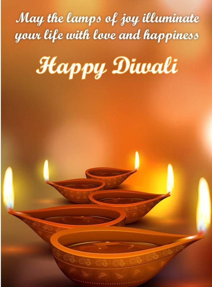 Beautiful happy diwali wishes images