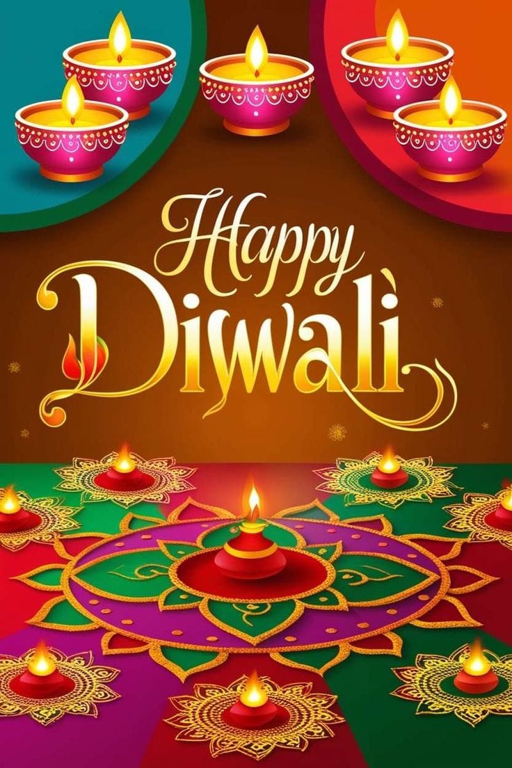 Beautiful happy diwali wishes images