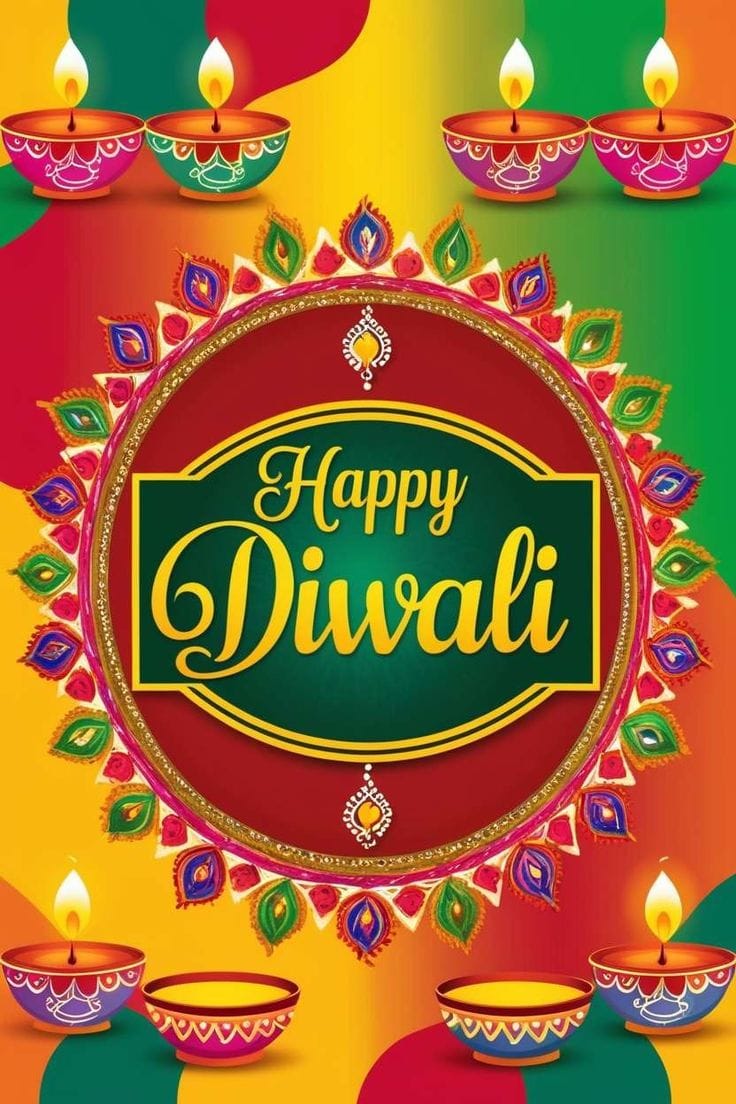 Beautiful happy diwali wishes images