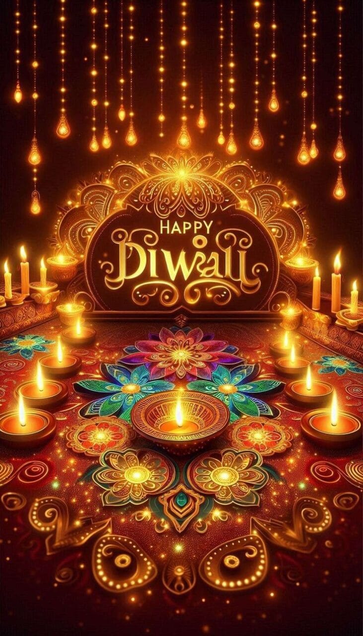 Beautiful happy diwali wishes images