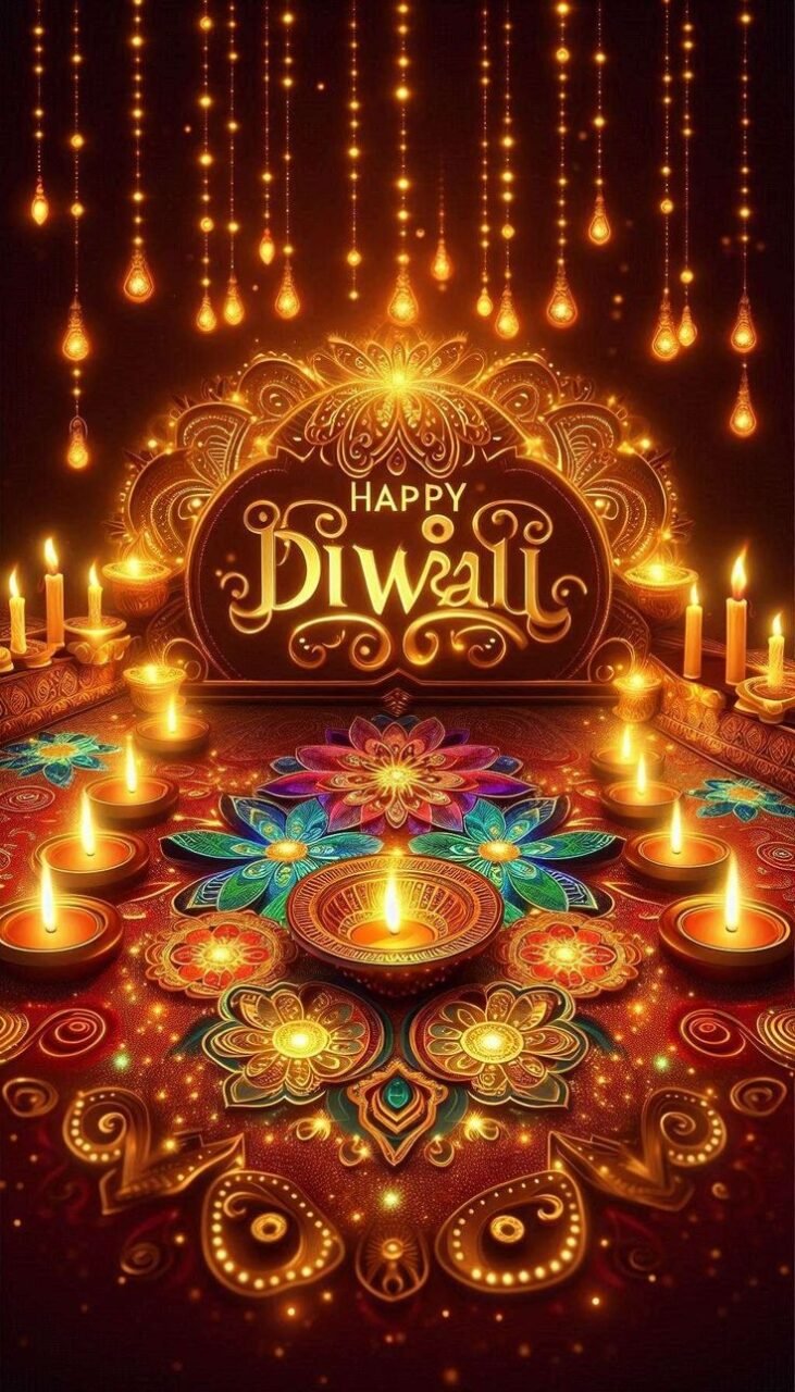 Beautiful happy diwali wishes images