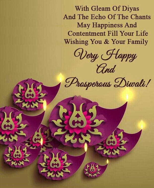 Beautiful happy diwali wishes images