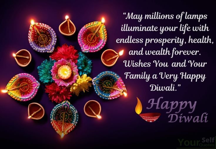 Beautiful happy diwali wishes images