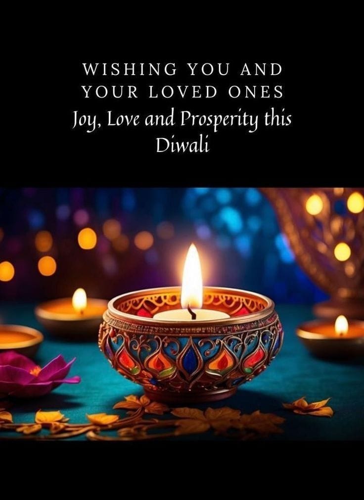 Beautiful happy diwali wishes images