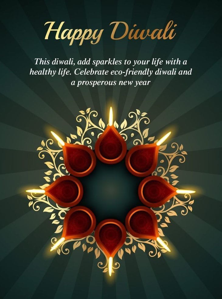Beautiful happy diwali wishes image