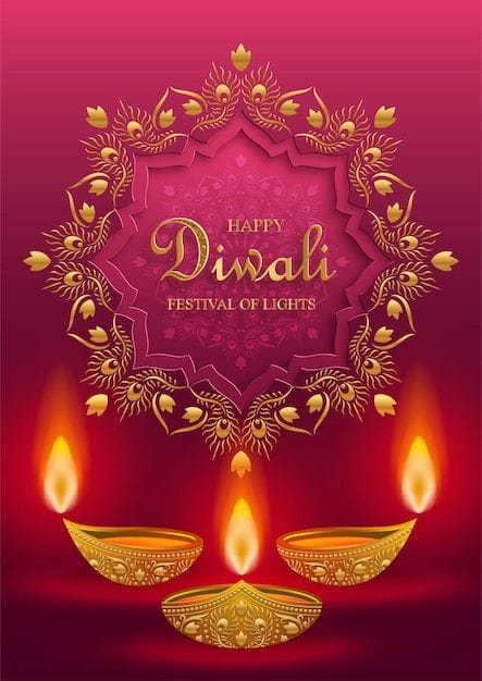 Beautiful happy diwali wishes images