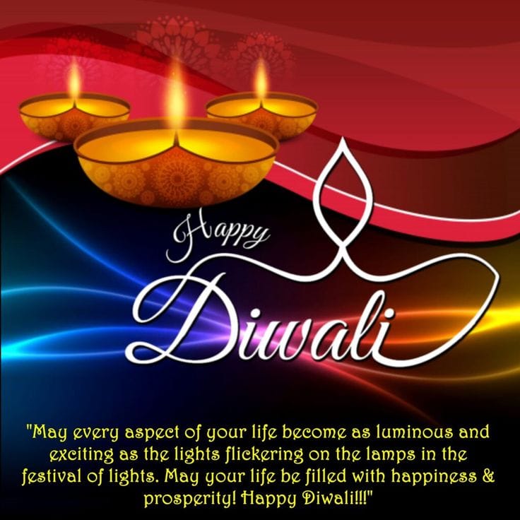 Beautiful happy diwali wishes images