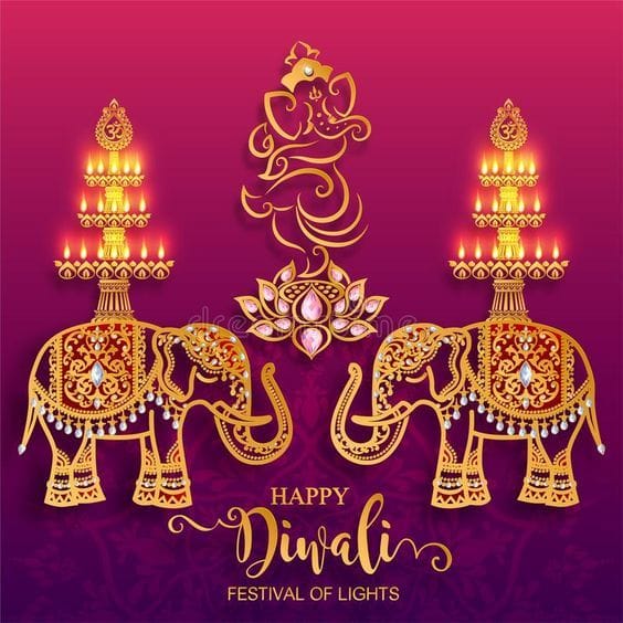 Beautiful happy diwali wishes images