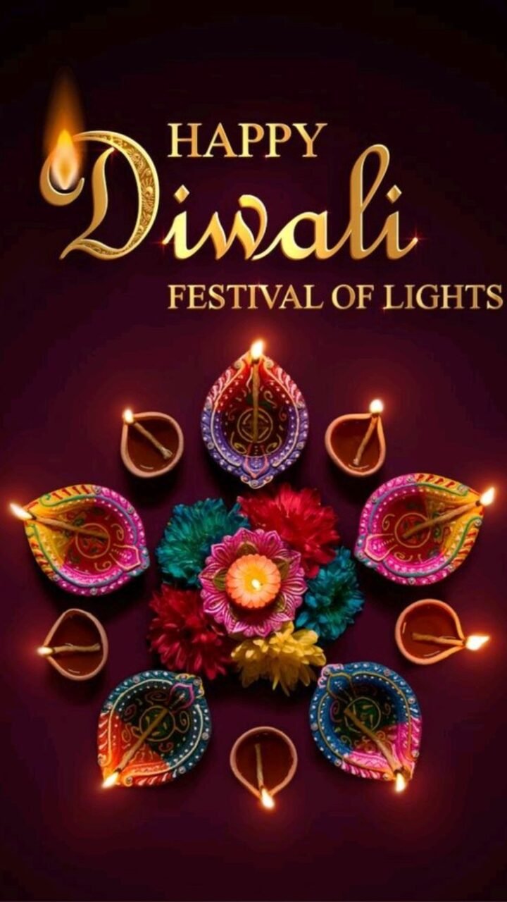 Beautiful happy diwali wishes images