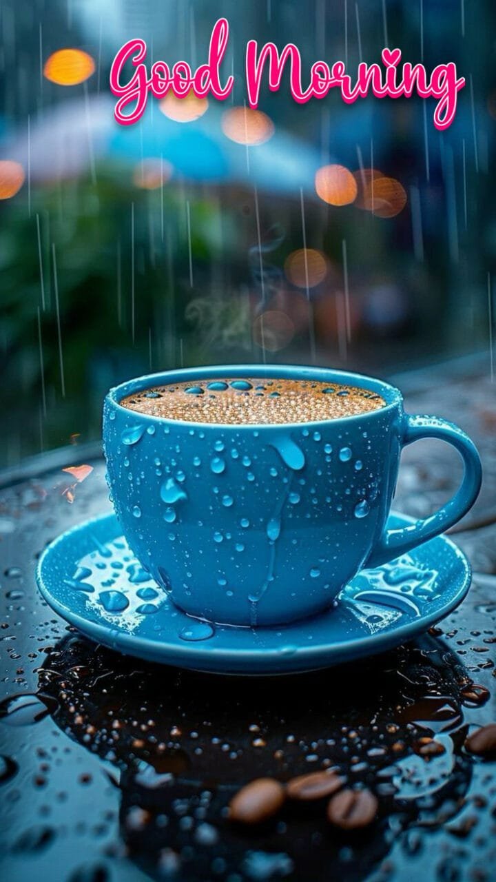 Beautiful rainy day good morning images