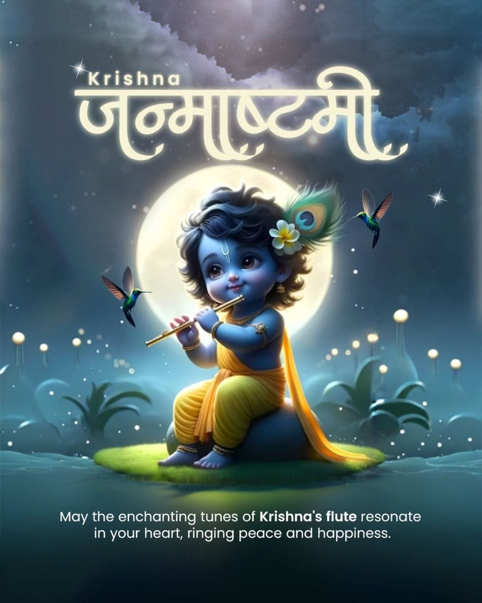 Best happy krishna janmashtami wishes 2025