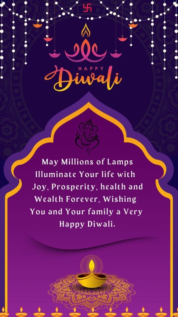 Best wishes for diwali for family