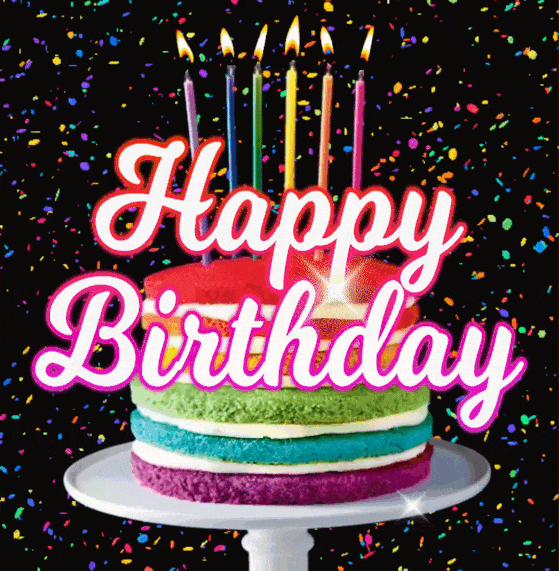 Cake Animated Happy Birthday Gif