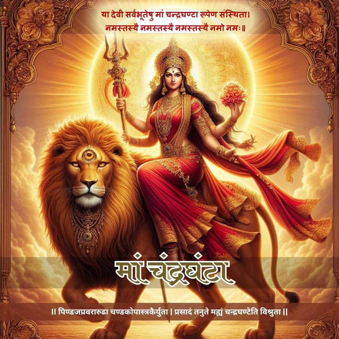 Chandraghanta image devi with mantra