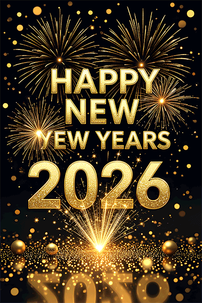 Creative new year wishes gifs