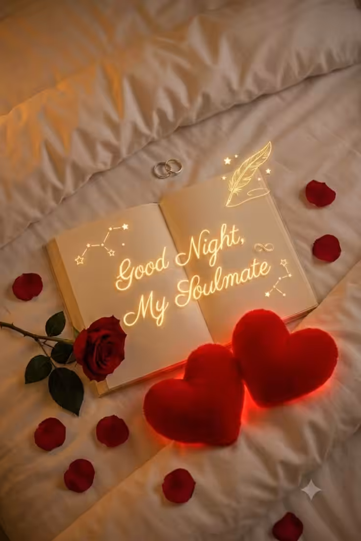 Cute good night pic for wife