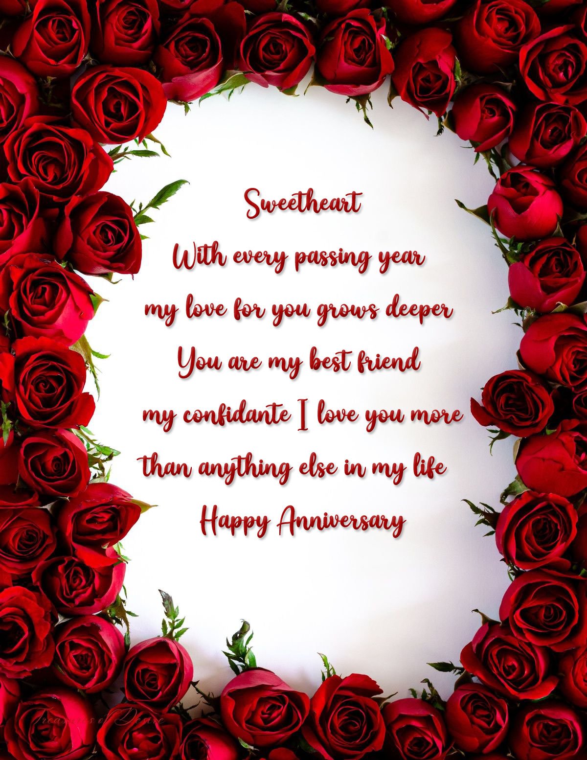 Cute happy anniversary post
