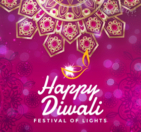 Cute happy diwali gif