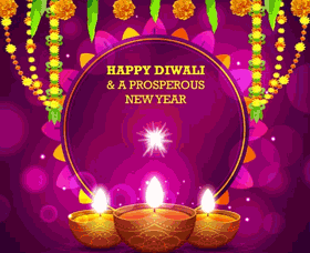 Cute happy diwali gif