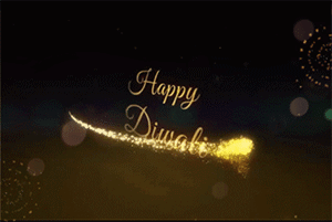 Cute happy diwali gif