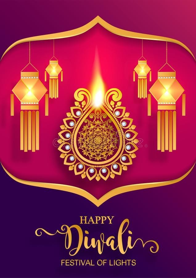 Cute happy diwali status