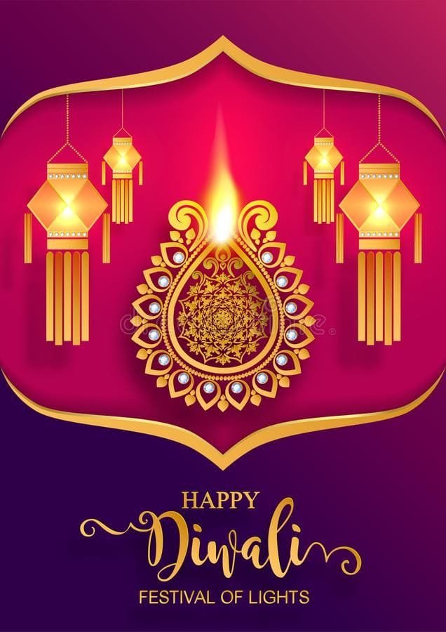 Cute happy diwali status