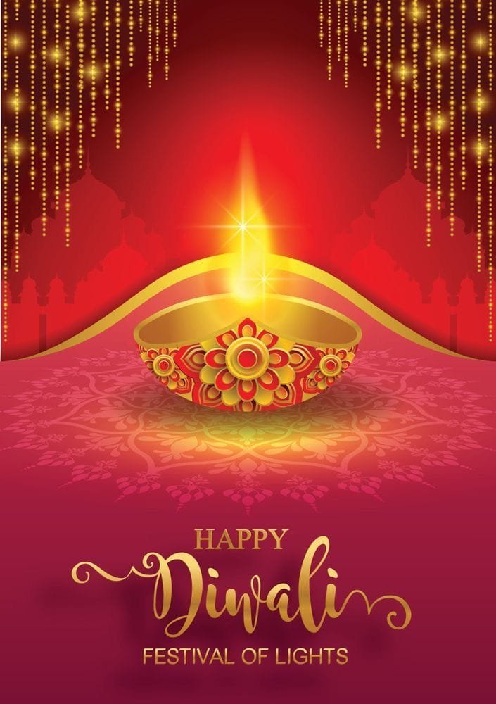Cute happy diwali status