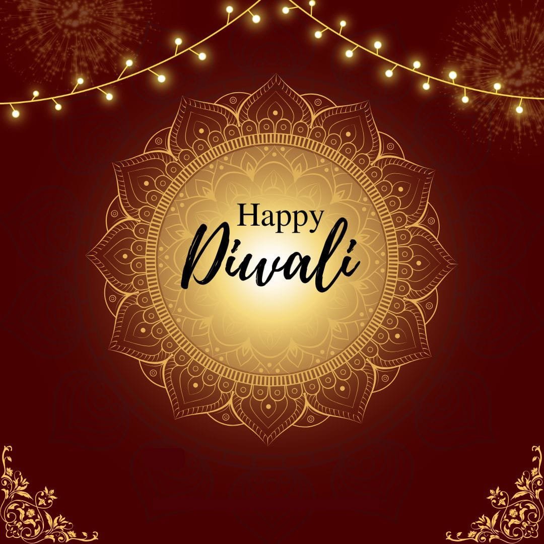 Cute happy diwali status